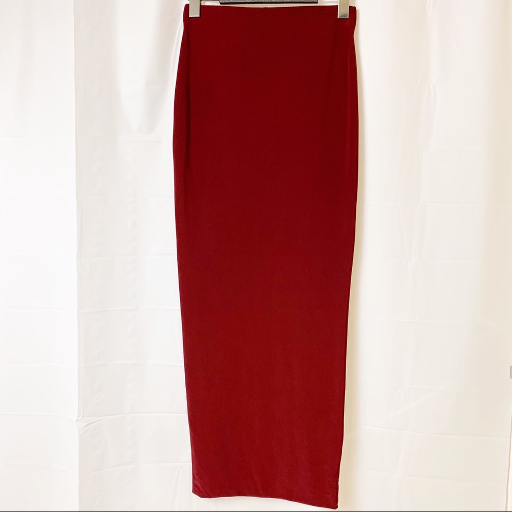 Workhall Okakie Red Maxi Skirt Medium